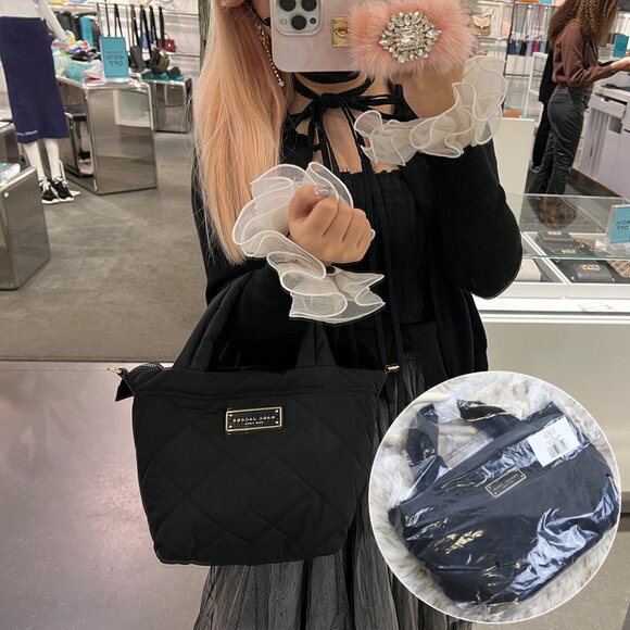 Marc Jacobs Quilted Nylon Mini Tote Black M0016681 - Picture 1 of 10